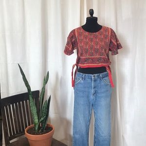 Vintage Boho Crop Top